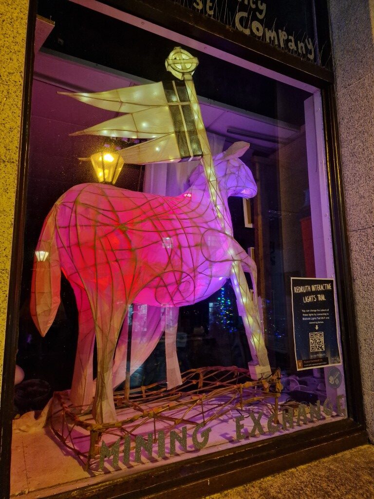 Illuminated willow sheep